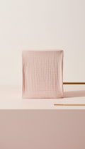Blush cotton swaddle blanket