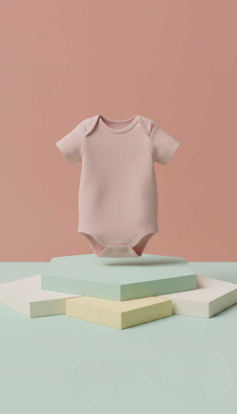 Blush Cotton Baby Onesie