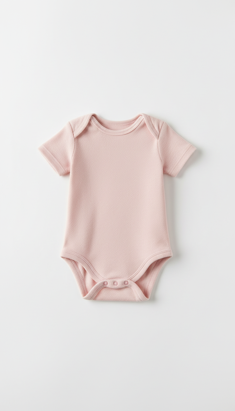 Blush Cotton Signature Onesie