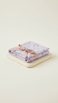 Lavender Bloom Organic Swaddle with Ribbon