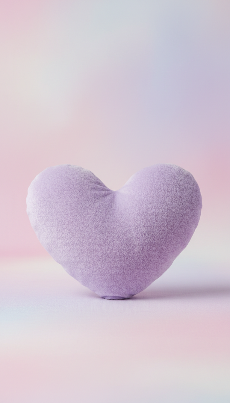 Lavender Plush Nursery Pillow