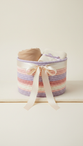 Pastel Nursery Storage Basket with Ribbon