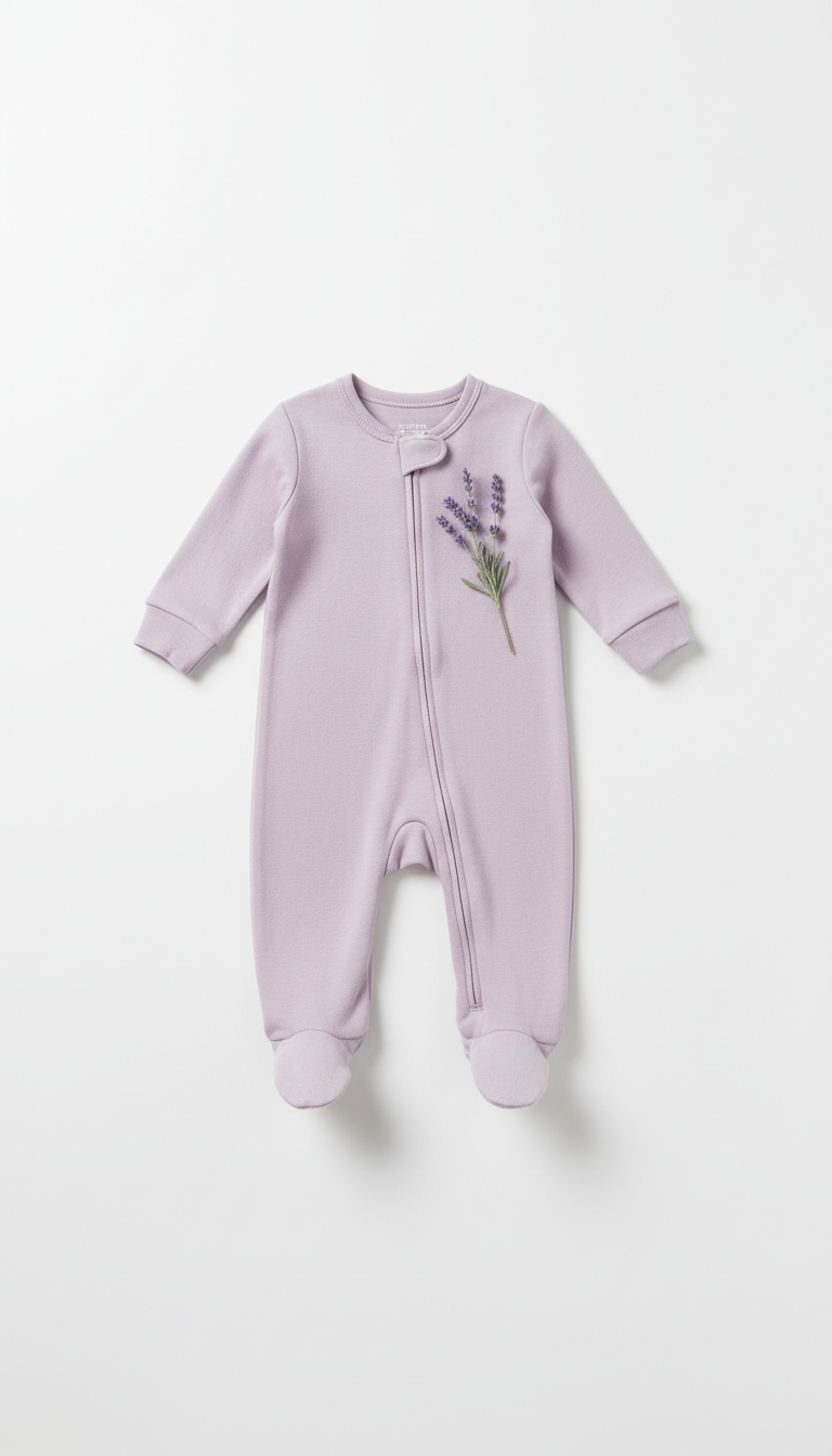Lavender-Infused Baby Sleepwear